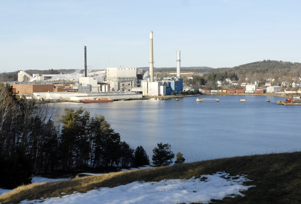 A proposed Verso-NewPage merger would include 11 mills in six states, including Verso Paper’s Bucksport Mill, shown here.