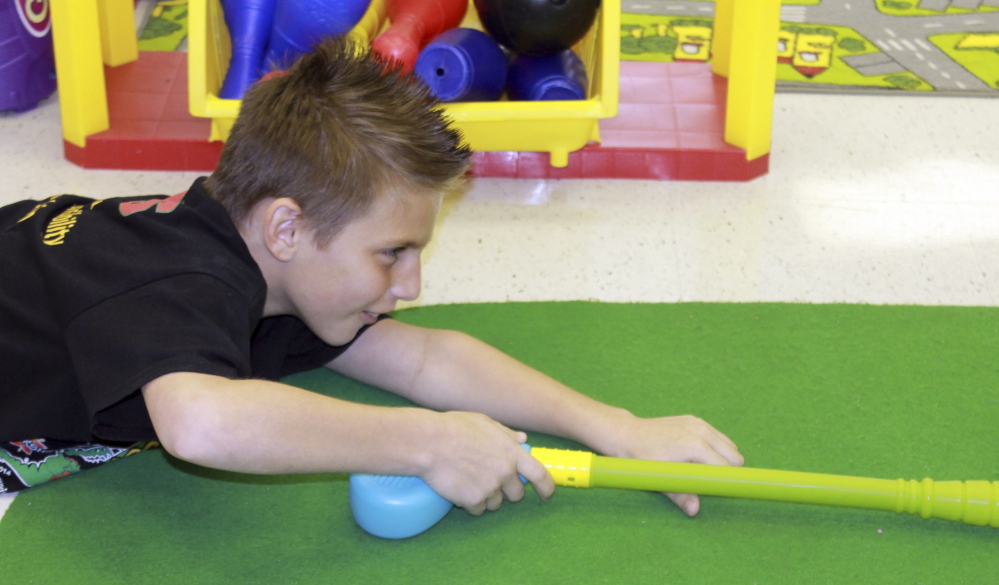 Matthew Palma plays during a play therapy session at school in West Palm Beach, Fla., recently. Matthew attended play sessions as part of Primary Project, which screens 3,000 kindergarten and first-graders in Palm Beach County each year through a one-page assessment completed by teachers.