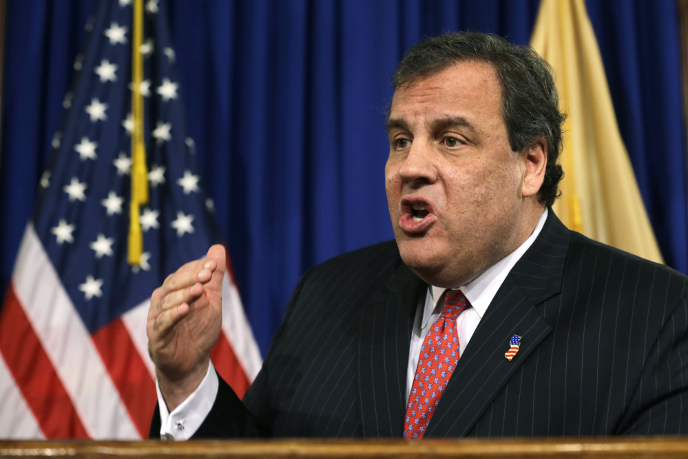 New Jersey Gov. Chris Christie answers a question during a news conference at the Statehouse in Trenton, N.J., in this Jan. 9, 2014, photo.