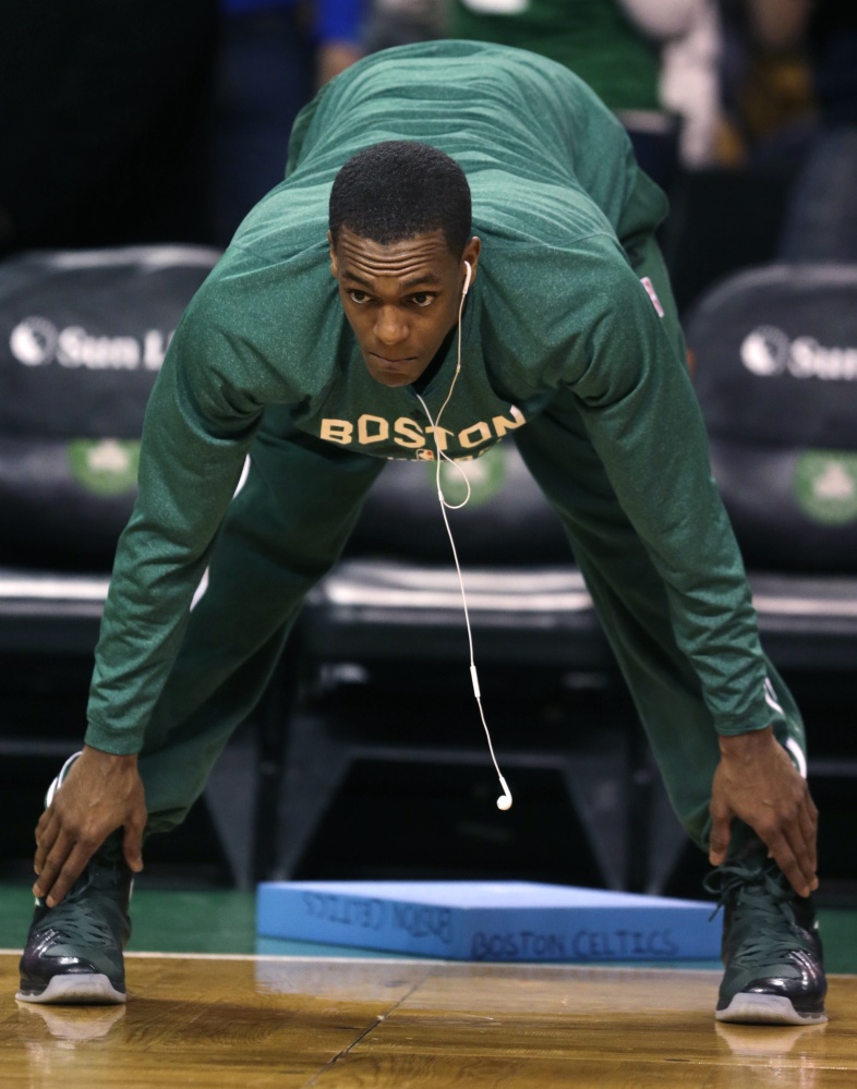 READY TO GO: Boston Celtics guard Rajon Rondo is expect to return to the lineup tonight against the Los Angeles Lakers. Rondo has not played since tearing his ACL on Jan. 25, 2013.