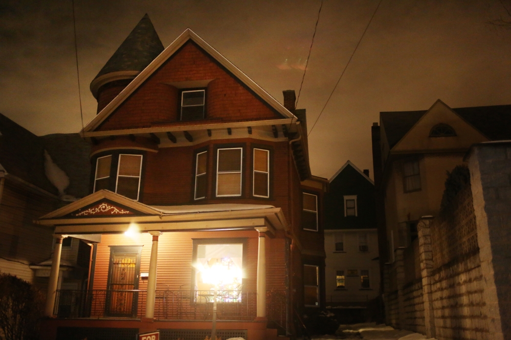 Pennsylvania homeowners Gregory and Sandi Leeson are thoroughly creeped out by their 113-year-old Victorian home at 1217 Marion St. in Dunmore, Pa. So, when they put the house up for sale last month, they advertised it as ìslightly haunted.