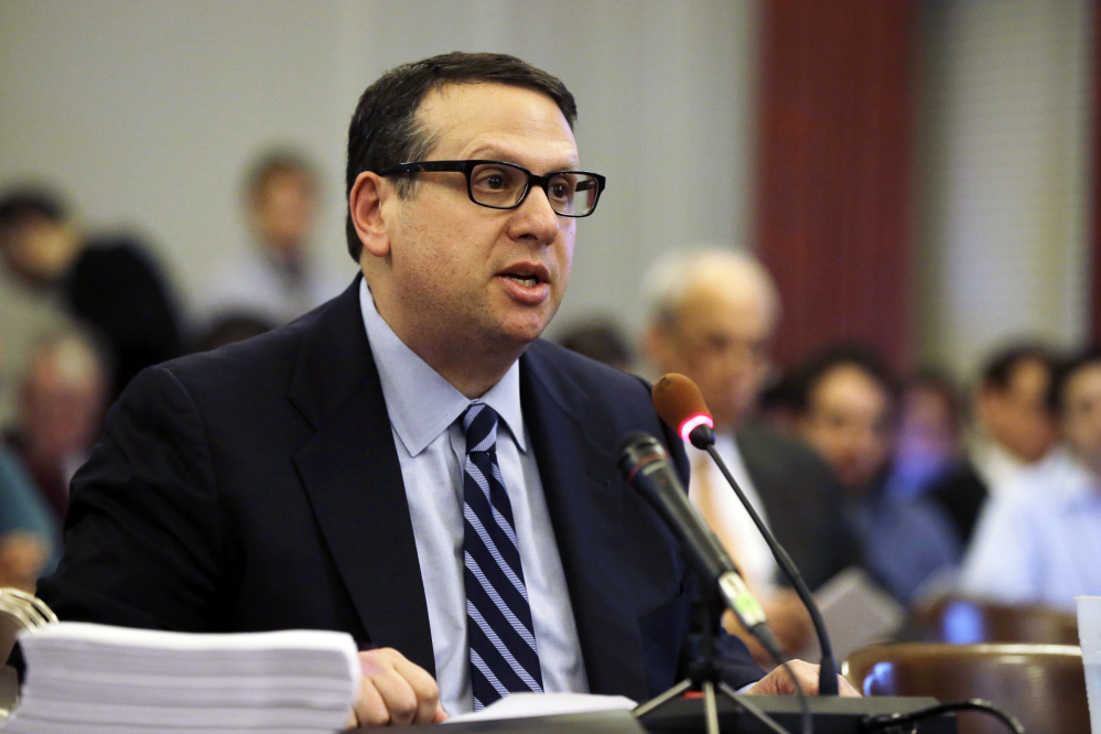David Wildstein speaks during a hearing at the Statehouse in Trenton, N.J., in this Jan. 9, 2014, photo. He repeatedly cited his right not to incriminate himself. The committee found him to be in contempt and referred the case to a prosecutor.