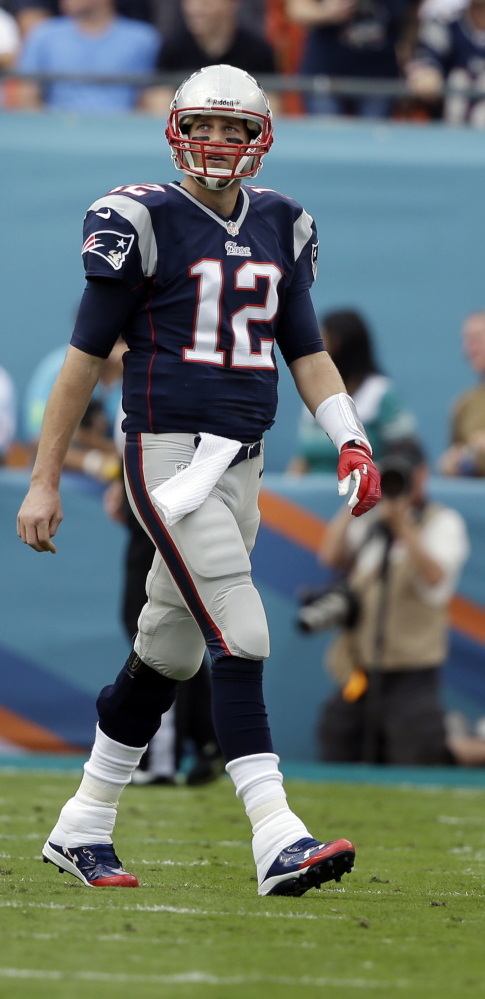 New England quarterback Tom Brady has helped the Patriots beat Peyton Manning-led teams 10 times, but only once in an AFC Championship game.