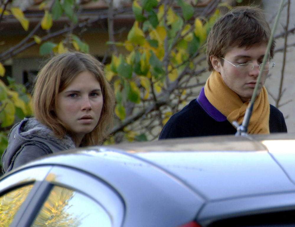 Amanda Knox and Raffaele Sollecito, her former boyfriend, in a 2007 photo.