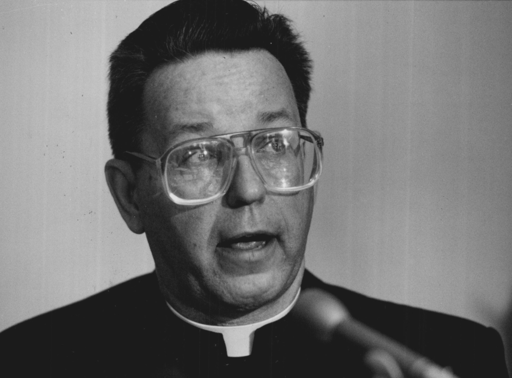 This 1992 photo shows Chicago area priest Father Norbert Maday in Chicago. Maday was imprisoned in Wisconsin after a 1994 conviction for molesting two boys.