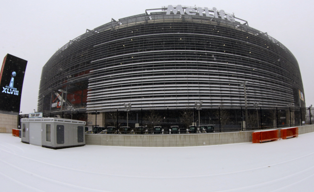 WEATHER A FACTOR: MetLife Stadium in East Rutherford, N.J. will host the Super Bowl on Feb. 2. It could be a snowy, cold day, which could influence the outcome of the game.