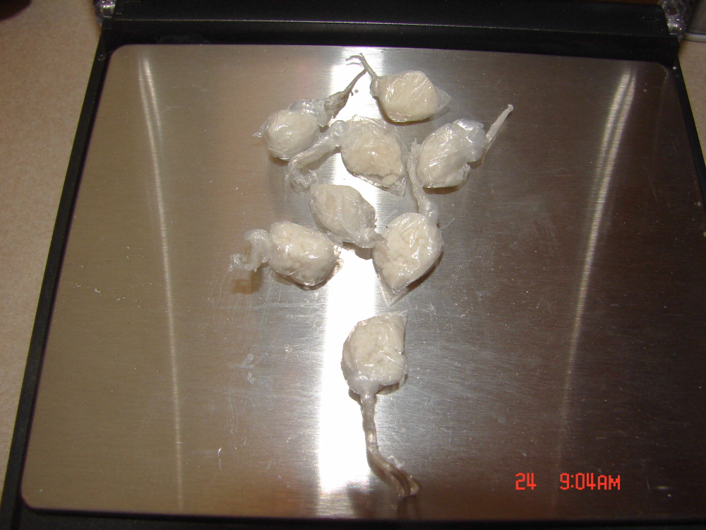 drug bust: Police said this crack cocaine was recovered after a traffic stop involving Jeffrey Hannah.