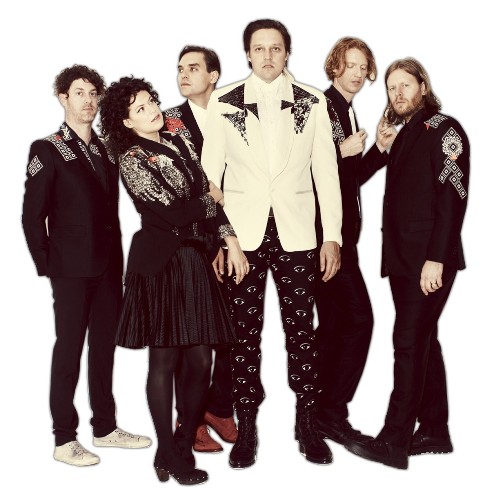 Arcade Fire, from left: Jeremy Gara, Regine Chassagne, Will and Win Butler, Richard Reed Parry and Tim Kingsbury.