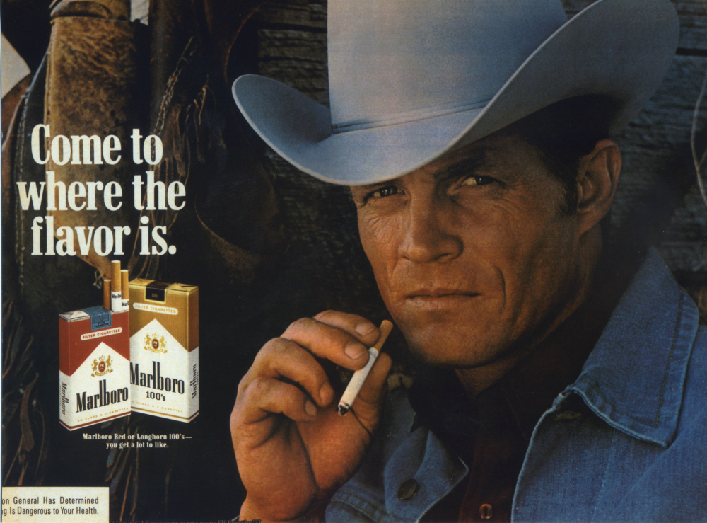 In this undated photo courtesy of Susan Lawson shows Eric Lawson. Lawson, who portrayed the rugged Marlboro man in cigarette ads during the late 1970s, has died. He was 72. Lawson died Jan. 10, 2014, at his home in San Luis Obispo, Calif., of respiratory failure due to chronic obstructive pulmonary disease, or COPD, his wife, Susan Lawson said Sunday, Jan. 26, 2014.