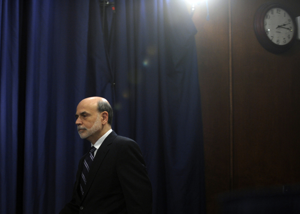 Federal Reserve Chairman Ben Bernanke presided over his final policy meeting Wednesday. He will step down Friday.