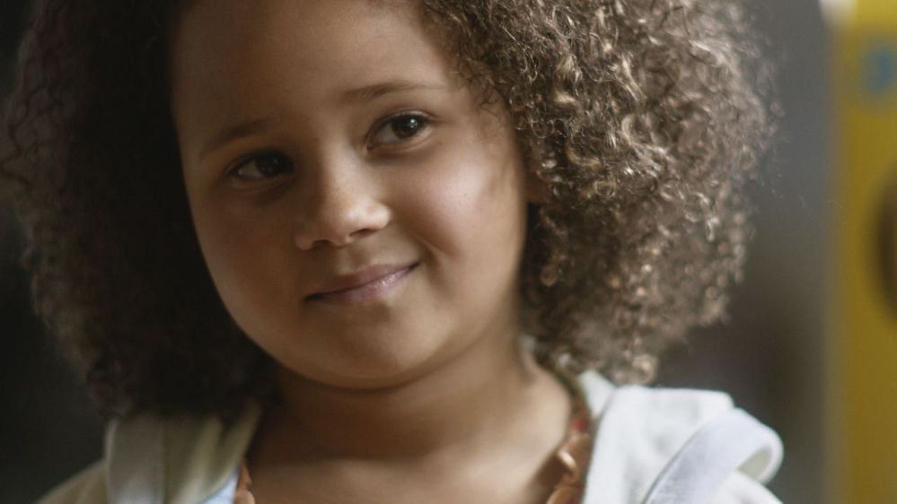 This undated frame grab provided by General Mills shows the company’s 2014 Super Bowl for Cheerios entitled “Gracie.” Cheerios brings back its famous interracial family in a spot that shows a father using Cheerios to tell his daughter she’s going to have a brother. The ad airs during the first unscheduled time-out of the game.