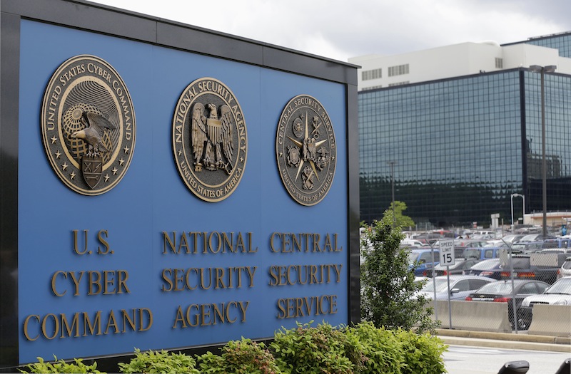 This June 6, 2013 file photo shows the sign outside the National Security Agency (NSA) campus in Fort Meade, Md. President Barack Obama is hosting a series of meetings this week with lawmakers, privacy advocates and intelligence officials as he nears a final decision on changes to the government's controversial surveillance programs.