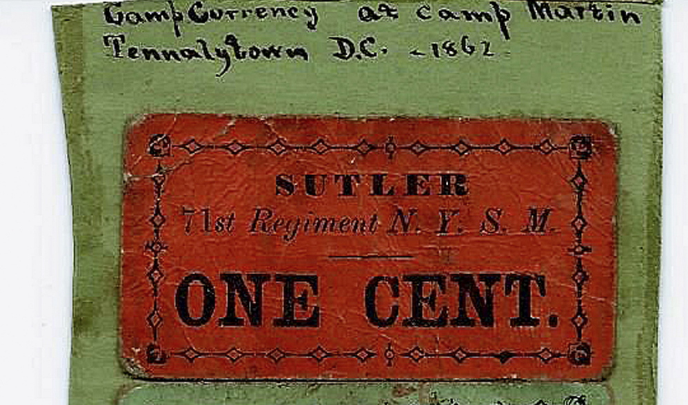 A concession pass from an 1862 baseball game the Washington Nationals and 71st Regiment of the New York Militia in Delaware is among auction items.