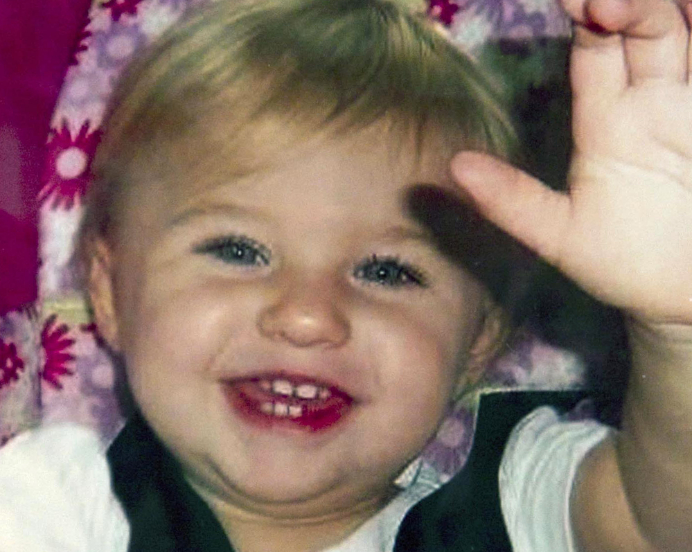 MISSING: Ayla Reynolds, who disappeared Dec. 16, 2011, from her father’s home at 29 Violette Ave., in Waterville, is seen here shortly before her disappearance. She was 20 months old at the time.