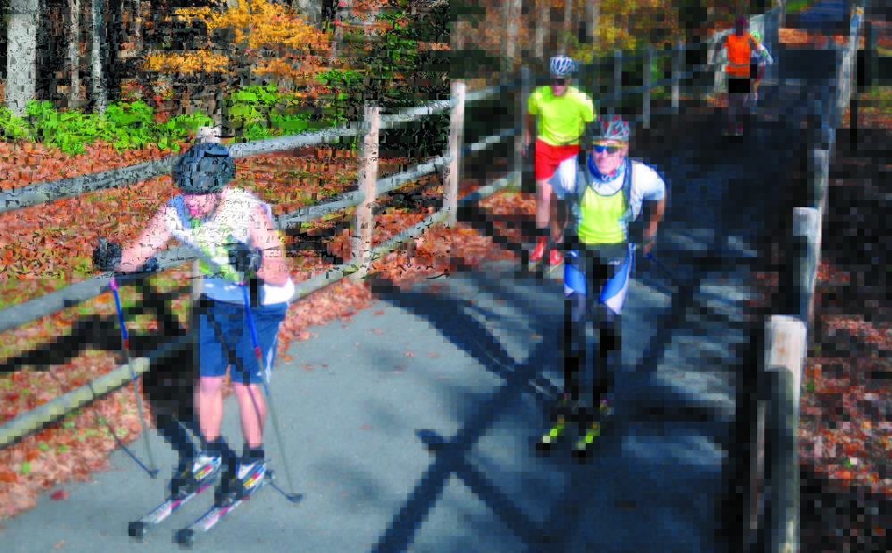 INTERRUPTED: The Kennebec River Rail Trail in Hallowell is a popular spot for walkers, joggers, bikers and inline skaters, and a city committee is recommending improvements to the trail to connect one section with the other.