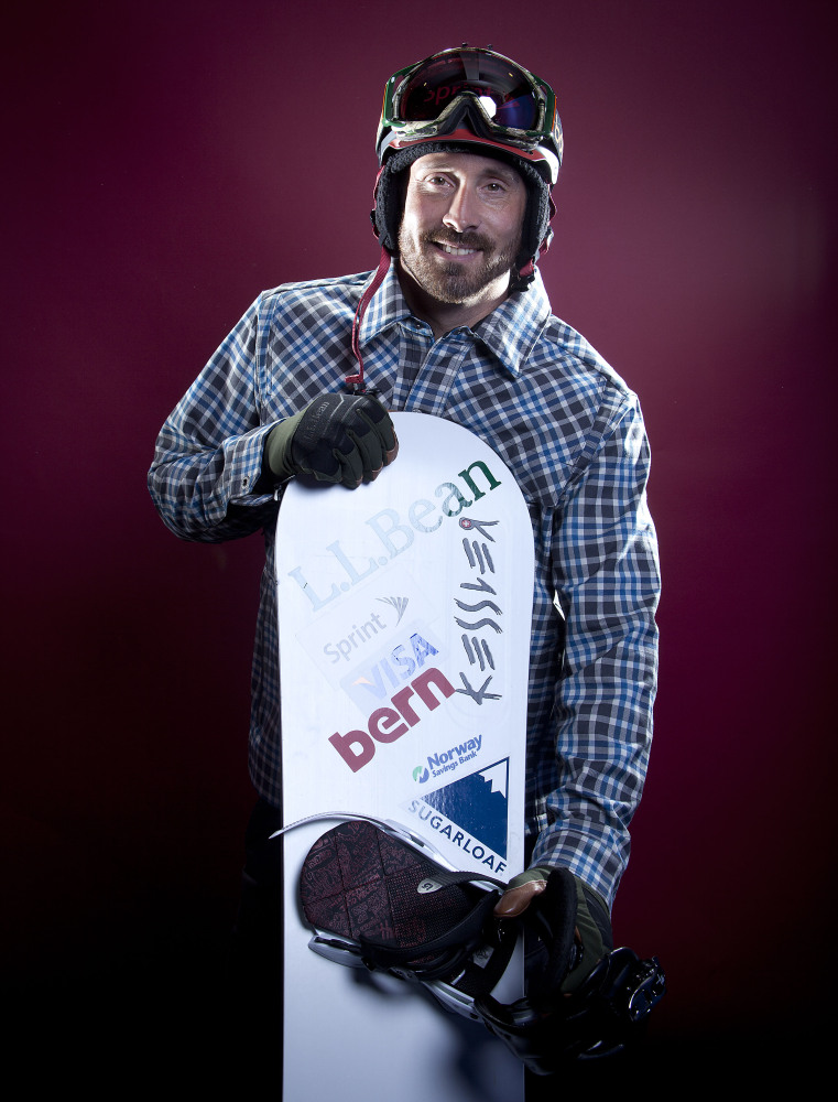 Seth Wescott, the two-time defending gold medalist in snowboardcross, poses for a portrait at the 2013 Team USA Media Summit in Park City, Utah. Wescott won’t be going to Sochi for the 2014 Winter Olympics. Instead, he’s cutting short his season to continue rehabilitation in hopes of making another Olympic run in four years.