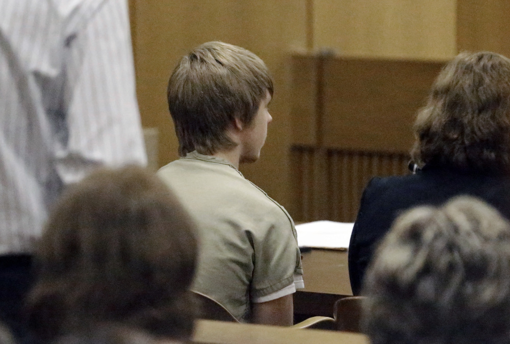 Ethan Couch sits in juvenile court for a hearing about his future Wednesday in Fort Worth, Texas.