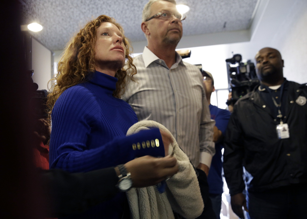 Tonya and Fred Couch, parents of teenager Ethan Couch, arrive at juvenile court for a hearing about their son’s future Wednesday in Fort Worth, Texas.