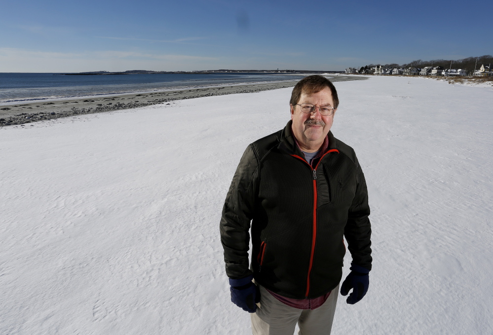 Bob Scribner of Kennebunkport, a beachfront property owner, says, “The public is welcome to use the beach. But they are going to use it with respect.”