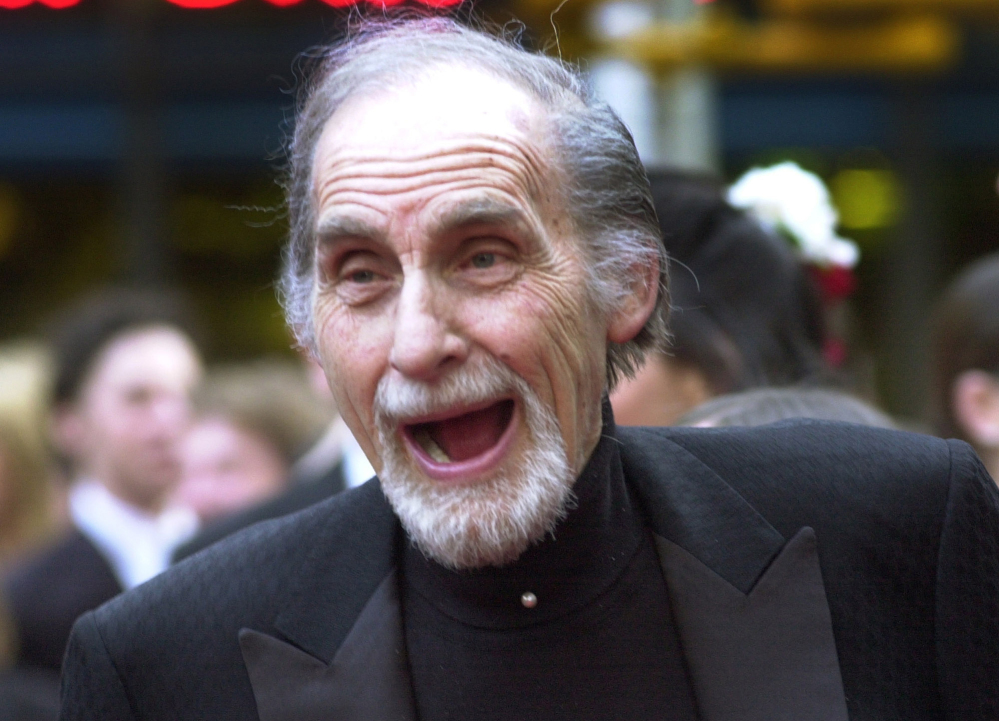 Sid Caesar, star of “Your Show of Shows,” arrives at NBC’s 75th anniversary celebration in New York. Caesar, whose sketches lit up 1950s television with zany humor, died Wednesday. He was 91.