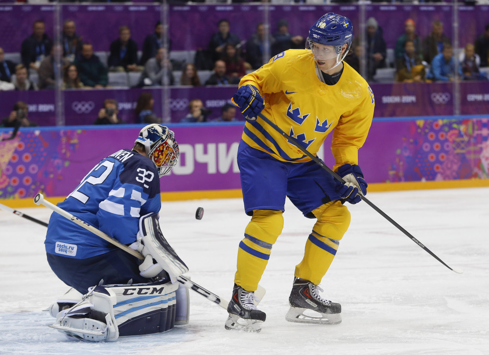 Sweden forward Nicklas Backstrom did not play in Sunday’s gold-medal final against Canada because he failed a doping test.