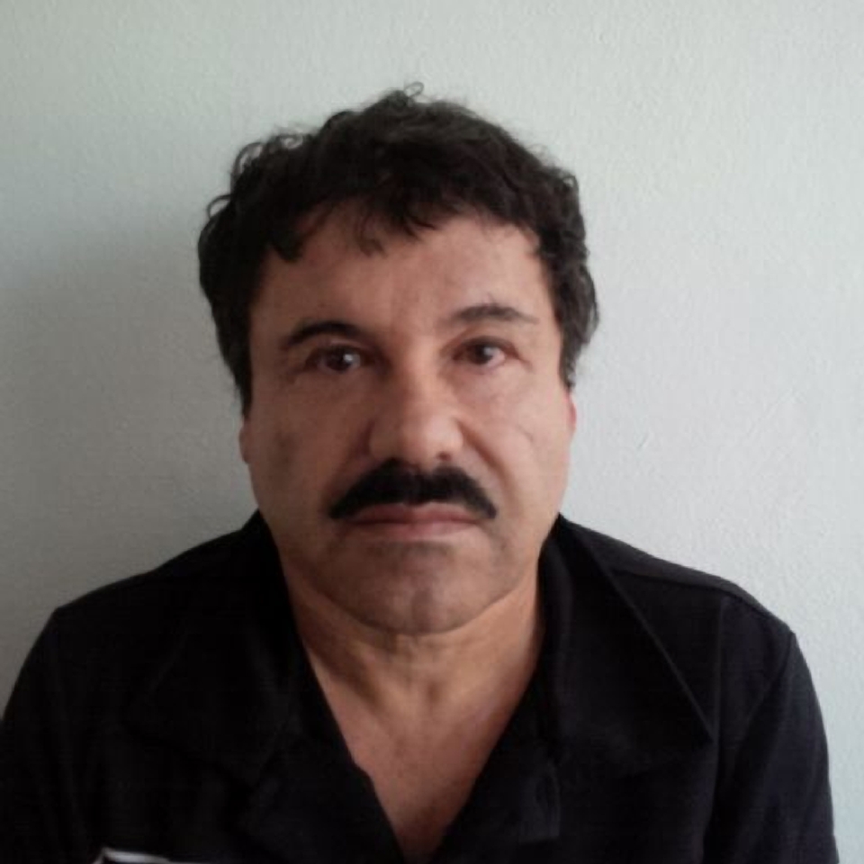 In this image released by Mexico’s Attorney General’s Office, Joaquin “El Chapo” Guzman is photographed against a wall after his arrest in the Pacific resort city of Mazatlan, Mexico.