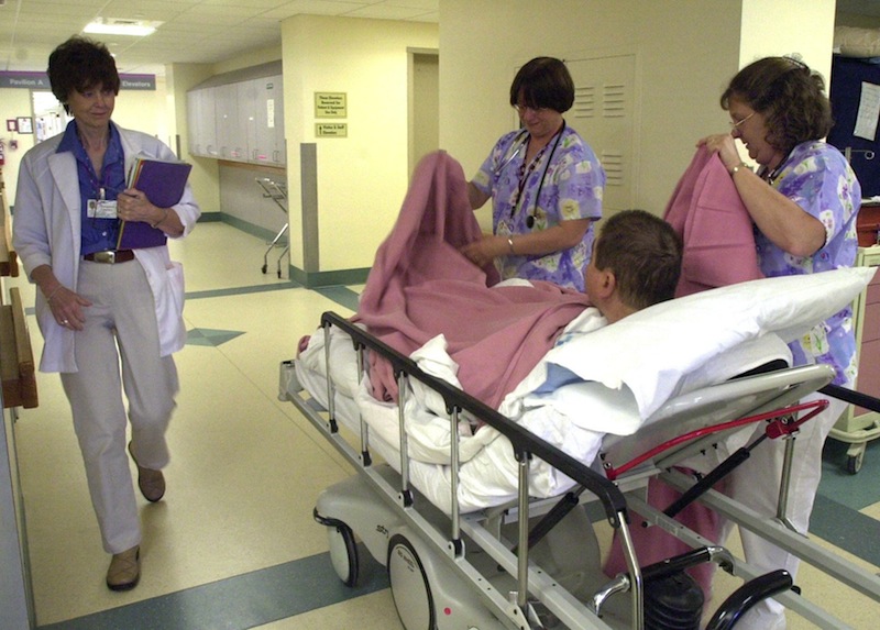 In this 2005 file photo, nurses care for a patient at Maine Medical Center in Portland. Republican lawmakers, who have long opposed President Obama’s signature health insurance law, are now promoting one of its main provisions: cheap and federally subsidized private plans.