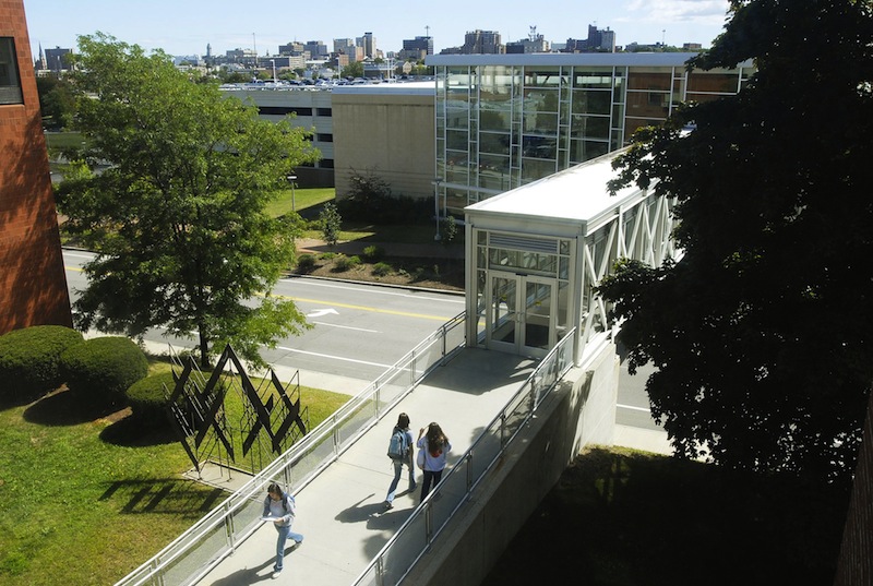 The University of Southern Maine's Portland campus. The University of Maine System will cut 165 jobs in the next budget year – and possibly another 335 in the next five years – to address budget concerns.