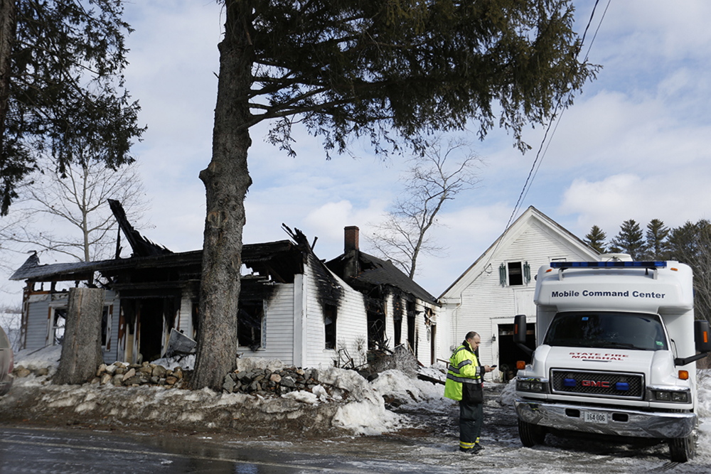 Firefighters from several communities helped extinguish a house fire in Limington on Monday in which Ingeborg Young died.