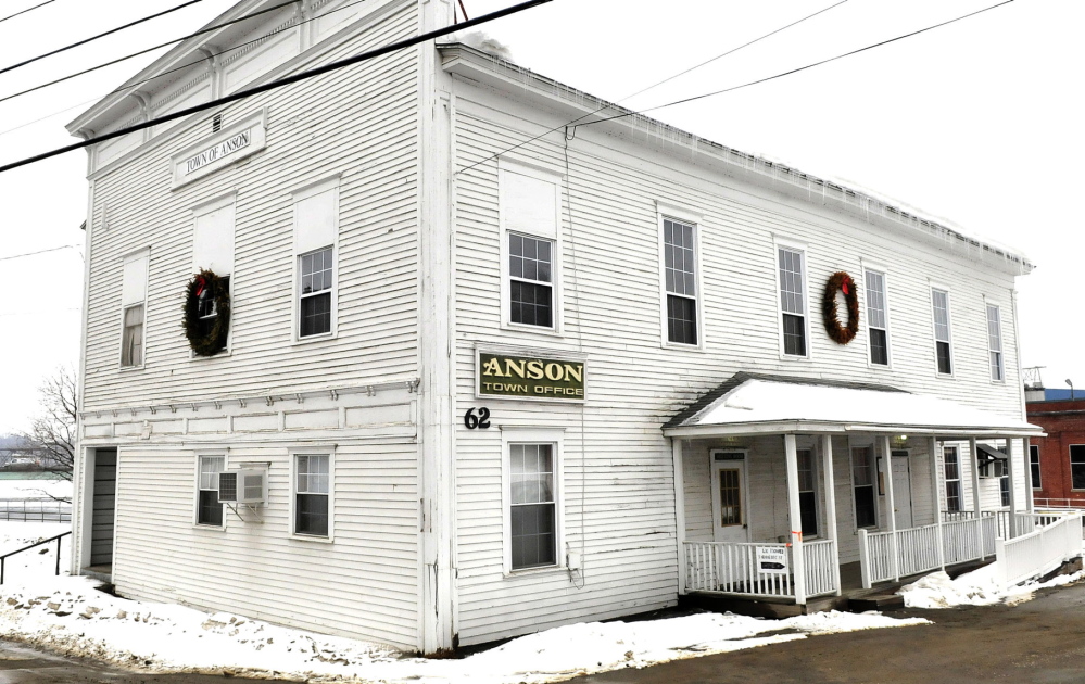 SHOWING ITS AGE: The Anson Town Office has been closed since mold, sewer gas and rodents have plagued the century-old building. Voters at town meeting rejected a $35,000 to fix the building and instead have opted for selectmen to come up with a plan in the next six months.
