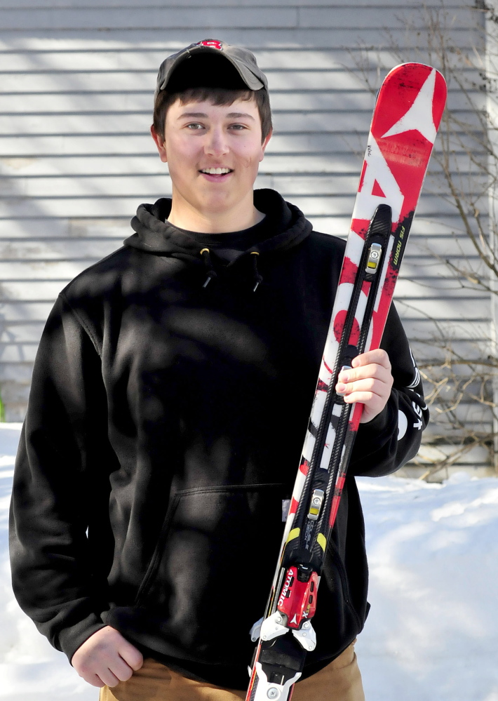 Staff photo by David Leaming Michael Miller is Morning Sentinel Alpine Skier of the Year.