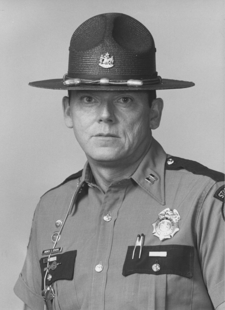 In this photo, published in 1986, then-Capt. Andrew Demers of the Maine State Police.