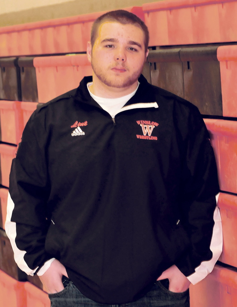 Staff photo by David Leaming Aaron Lint is Morning Sentinel Wrestler of the Year.