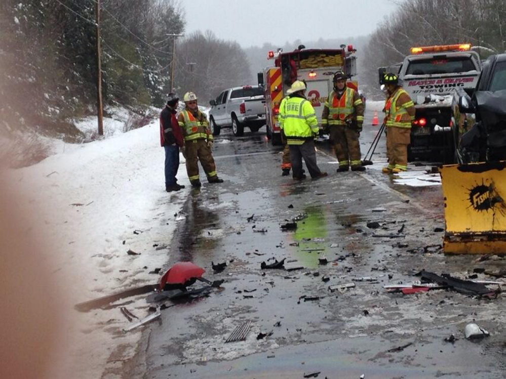 fatal accident: An early morning crash in Winthrop on U.S. Route 202 claims the life of a man and injures a woman.