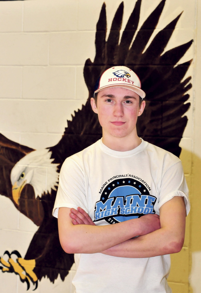 Staff photo by David Leaming Chase Cunningham is Morning Sentinel Hockey Player of the Year.