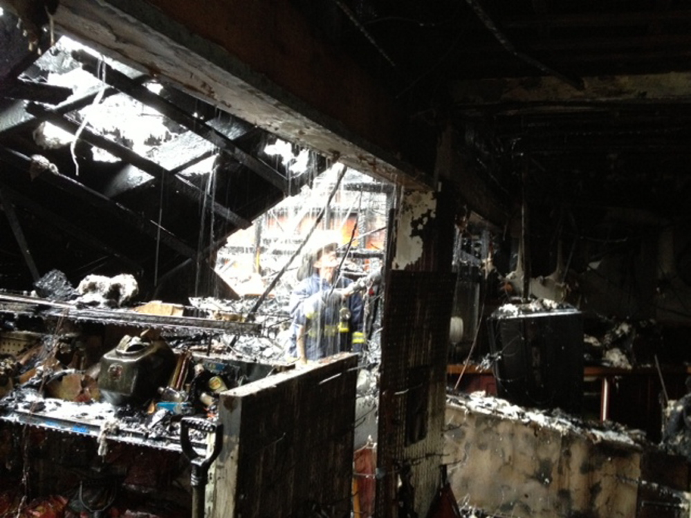 A mere skeleton: Early morning fire destroys Webb’s Store in Randolph.