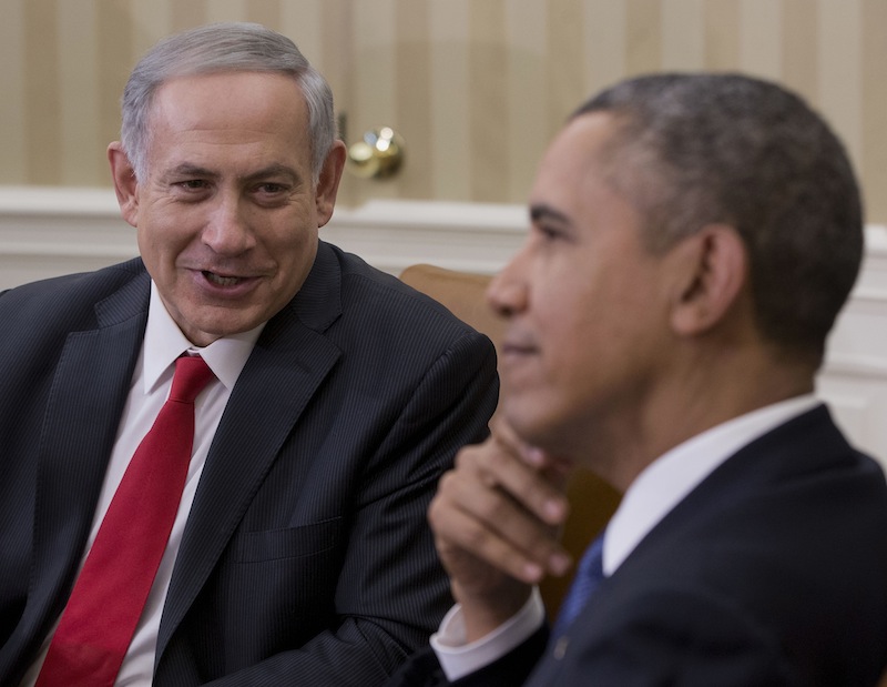 President Barack Obama meets with Israeli Prime Minister Benjamin Netanyahu in the Oval Office of the White House in Washington, Monday, March 3, 2014. Seeking to keep a pair of delicate diplomatic efforts afloat, Obama will personally appeal to Netanyahu to move forward on peace talks with the Palestinians, while also trying to manage Israel's deep suspicion of his pursuit of a nuclear accord with Iran.