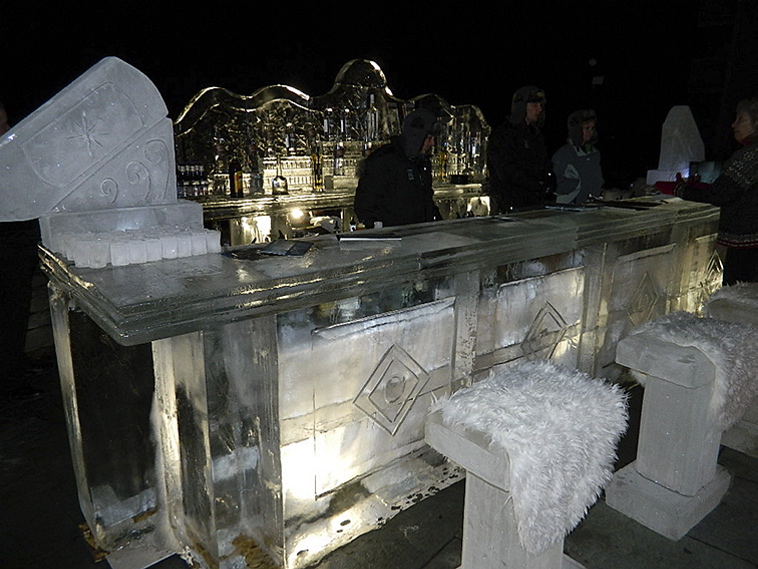 Ice bar at the Samoset Resort in Rockport