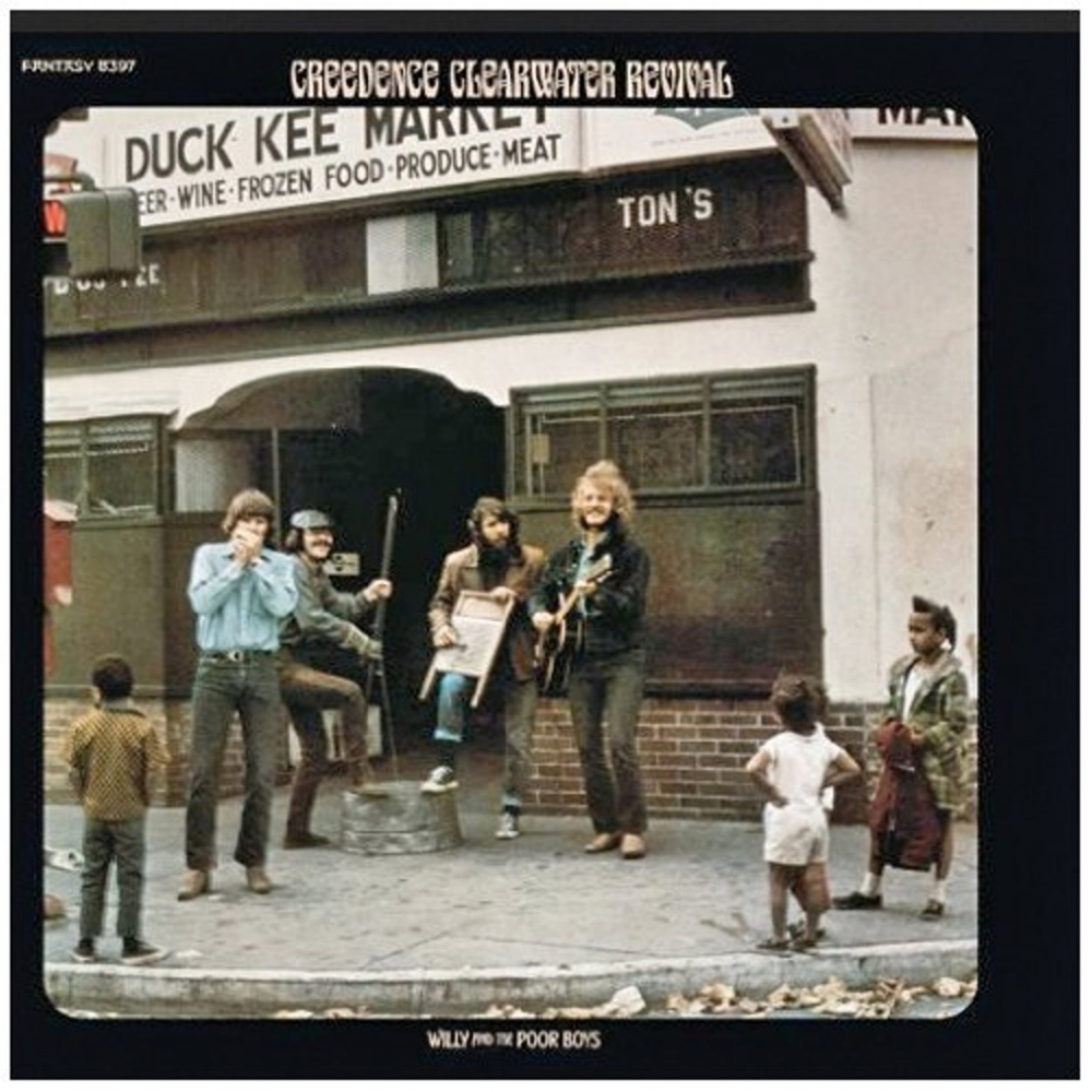 Creedence Clearwater Revival is shown on the single version of “Fortunate Son.”