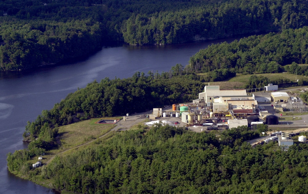 The site of the former HoltraChem Manufacturing Co. in Orrington. Maine’s high court rejected an appeal by the company responsible for the site to use a less expensive clean-up plan. 2000 AP file