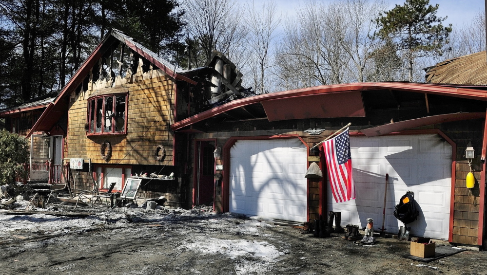 Winthrop fire: An overnight fire heavily damaged a home at 72 Annabessacook Drive.