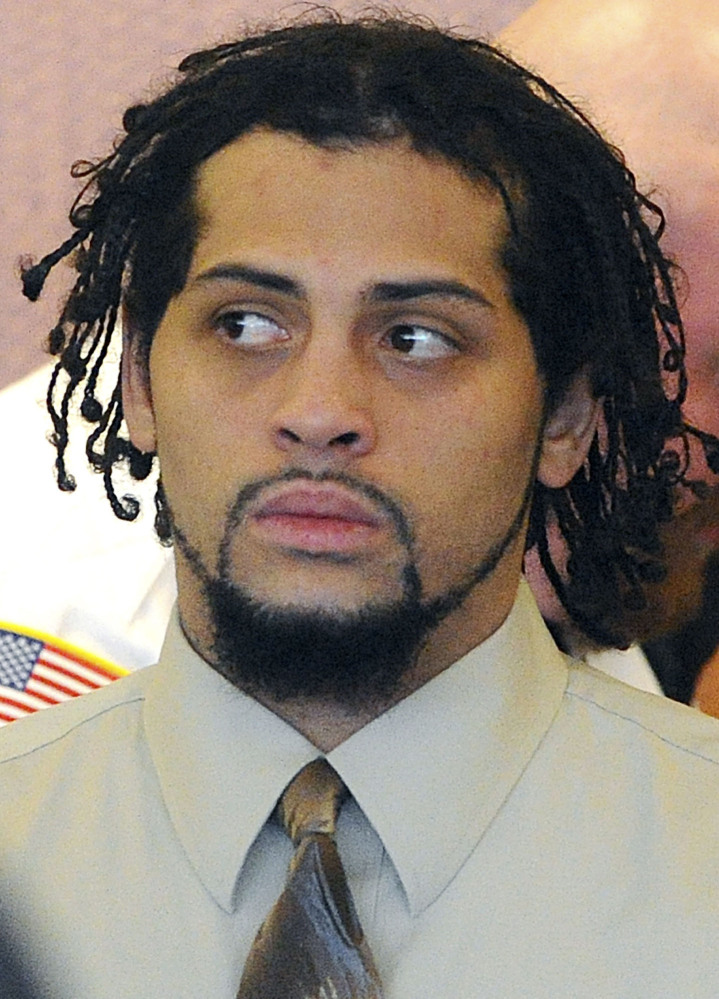 In this Jan. 9, 2014 file photo, Carlos Ortiz, an associate of former New England Patriots football player Aaron Hernandez.