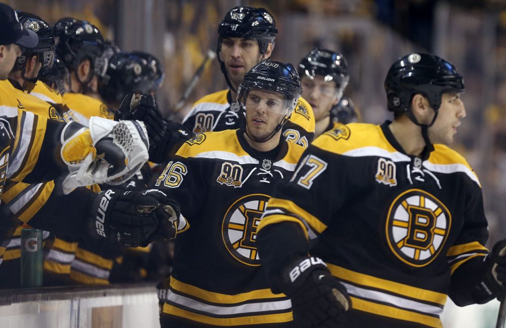 READY TO RUMBLE: The Boston Bruins take on the Detroit Red Wings tonight in the first round of the Stanley Cup playoffs.