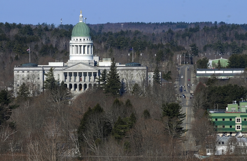 Old Dome: File photo of Maine State House taken on April 2 in Augusta.