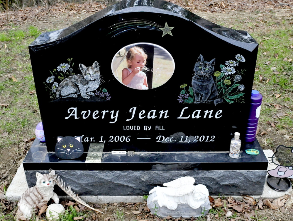 GRAVE VANDALISM: The gravesite of Avery Lane, 6, who died a year and a half ago, has been vandalized three times.
