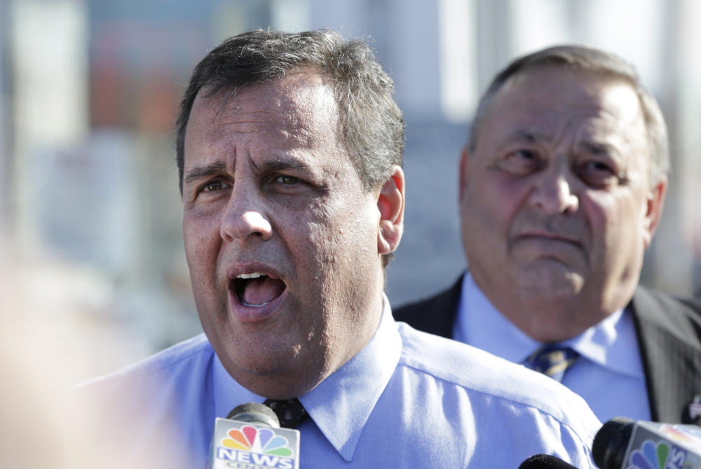 Becky’s Diner hosted Govs. Chris Christie and Paul LePage Wednesday.