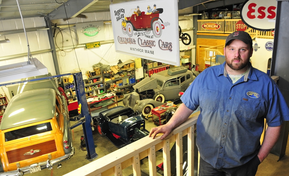 EXPENSIVE FIX: Columbia Classic Cars Manager Roy Weymouth says it will cost the business $50,000 to tie in to the town sewer line, a figure the town disputes.