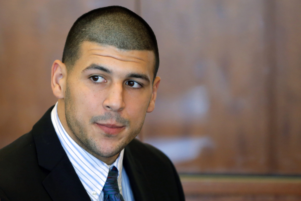 Former New England Patriots NFL football player Aaron Hernandes, who already faces a murder charge in a man’s shooting death last year, was indicted Thursday on new murder charges in an unrelated 2012 double slaying in Boston.