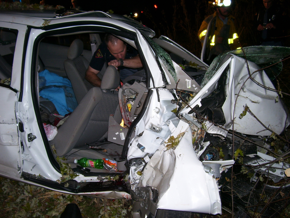 This 2005 Chevrolet Cobalt crashed in 2006, killing two teens and injuring a the teenage driver.