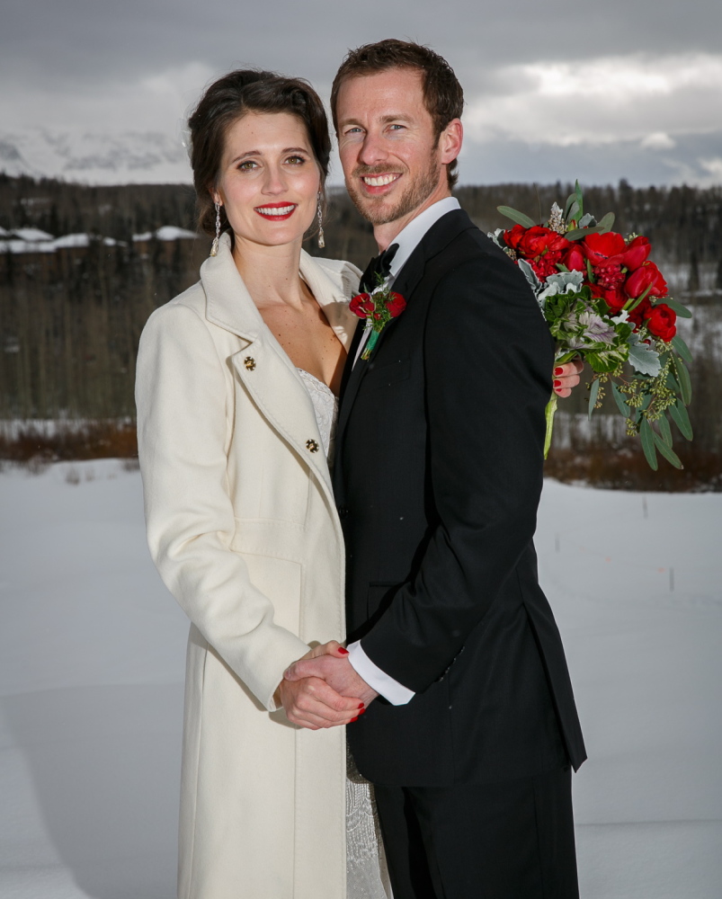 Berkeley and Andy's winter wedding at the Peaks Spa and Resort in Telluride, CO.